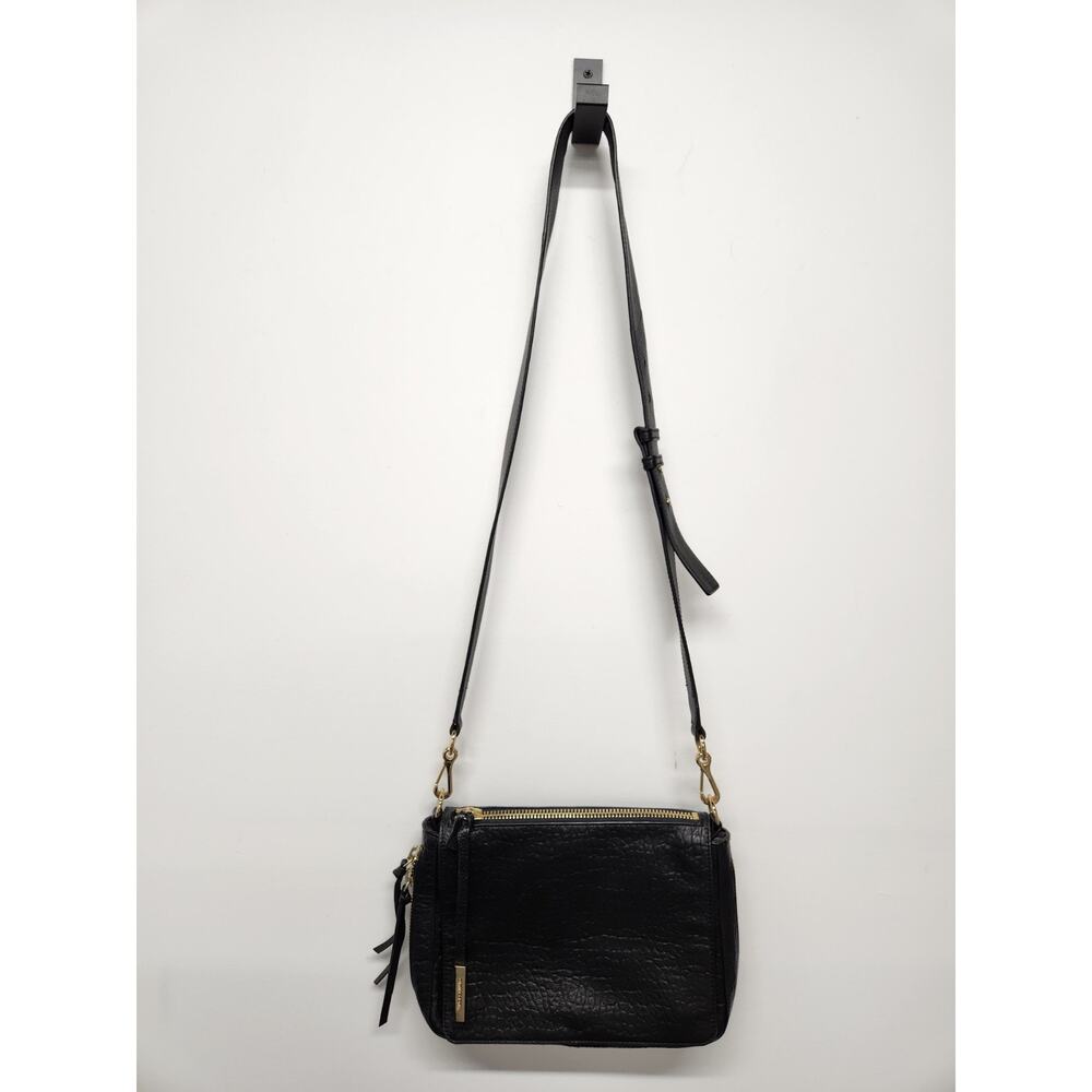 Vince Camuto Women's Ida Genuine Leather Flap Closure Crossbody Bag, In Black